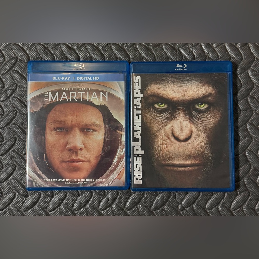 The Martian and Rise of the Planet of the Apes Blu-ray Set